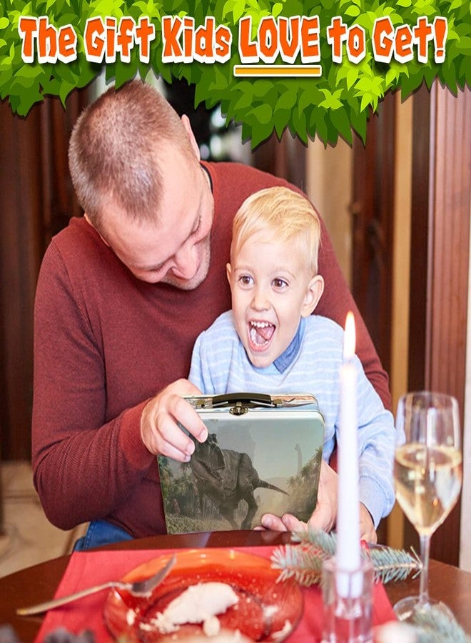 3 بيز آند مي مجموعة ألعاب ديناصورات "ثري بيز آند مي" للأطفال من عمر 3-5 و5-7 سنوات، للأولاد والبنات - 12 مجسمًا لحيوانات ما قبل التاريخ بطول 6 بوصات مع صندوق تخزين، مناسبة للأطفال من عمر 3 سنوات فما فوق، ألعاب ديناصورات للأطفال الصغار. - Image 2